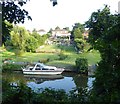 Large gardens alongside the River Medway