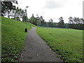 Path towards Lewis School Pengam