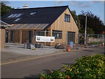 NT6678 : Building Belhaven Surf Centre near Dunbar by Jennifer Petrie