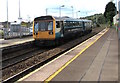 Southbound train leaving Pengam station