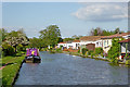 Canal and mobile homes in Penkridge, Staffordshire