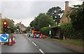 Road works on the B4632, Weston-sub-Edge