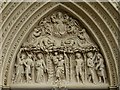 Carved tympanum, All Saints church