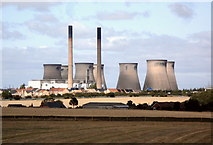 SE4724 : Ferrybridge power station minus one cooling tower by derek dye