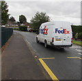 ST3091 : FedEx UK van, Almond Drive, Malpas, Newport by Jaggery