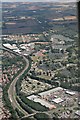 Riverside Retail Park, Northampton, to Billing: aerial 2019