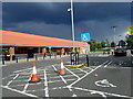 Storm clouds over Sainsbury