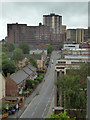 Looking along Grosvenor Street West from Brindley Place