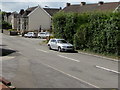 Hedges and houses, Gwerthonor Road, Gilfach