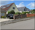 Rooftop solar panels, Gwerthonor Lane, Gilfach