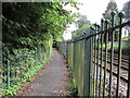 Lineside path from Pengam towards Gilfach