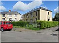 Lewis Crescent houses and hedges, Gilfach