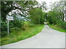 SD8154 : Lane to Halton West village by Humphrey Bolton