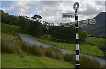 NY1717 : Road sign outside Buttermere by habiloid