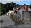 Rusty roof on a Gilfach corner