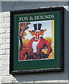 Sign on the former Fox & Hounds public house