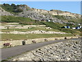 SY6873 : Terrace path above Chesil Cove by Peter S