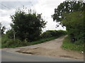 Public footpath on driveway near Passingford Bridge