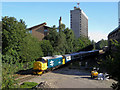 Class 37 near Cardiff Queen Street