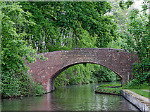 SK1806 : Tamhorn Park Bridge north of Hopwas in Staffordshire by Roger  Kidd