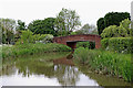 Canal approaching Whittington in Staffordshire