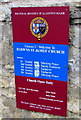 Information board, St James Church, Wick, Vale of Glamorgan