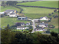 Cluster of houses at Penderlwynwen Farm