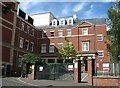 Gated car park off Greyfriars Road