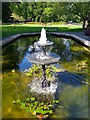 SU1583 : Fountain and ornamental pond, Town Gardens, Swindon by Brian Robert Marshall
