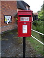 Elizabeth II postbox on Radwinter Road, Ashdon