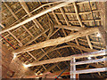 SE3532 : Temple Newsam farm - roof of the Great Barn by Stephen Craven