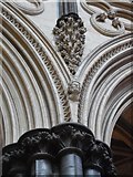 SK9771 : Head Shrine of St Hugh and the Lincoln Imp inside Lincoln Cathedral by David Hillas