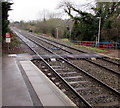 Crossing at the southern end of Hope station, Flintshire