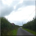 Roadsign north of Stanbury Cross