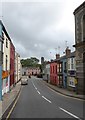 Looking down Market Street towards the Narberth  Castle