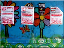 H4572 : Earth strike rally posters, Omagh by Kenneth  Allen
