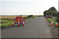 TL5895 : Road closure on Station Road by Bill Boaden