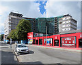 Waterside Apartments and the Nottingham Forest shop