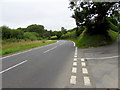 Towards a bend in the A483, Llanbister