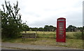 K6 telephone box on Fernham Road (B4508), Shellingford