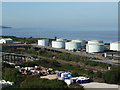 ST5280 : Fuel storage tanks at Holes Mouth by Neil Owen