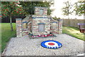 TF1060 : RAF Metheringham memorial on former perimeter track by Adrian S Pye