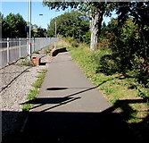 SS9768 : Exit path from Llantwit Major railway station by Jaggery