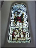 SM9537 : St Mary, Fishguard: stained glass window (5)  by Basher Eyre