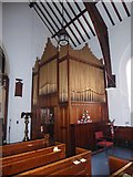 SM9537 : St Mary, Fishguard: organ by Basher Eyre
