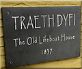 The Old Lifeboat House name sign, Aberdovey