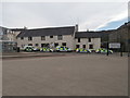 Police Station and police vehicles, Portree