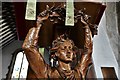 Seal, St. Peter and St. Paul Church: The oak lectern (detail)