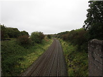 W5889 : The railway to Mallow from Cork at Ivyhouse Bridge by Jonathan Thacker