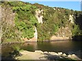 Flooded granite quarry